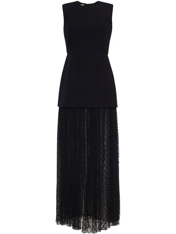 knee length dresses for ladies Jamis Dress in Embroidered Mother-of-Pearl