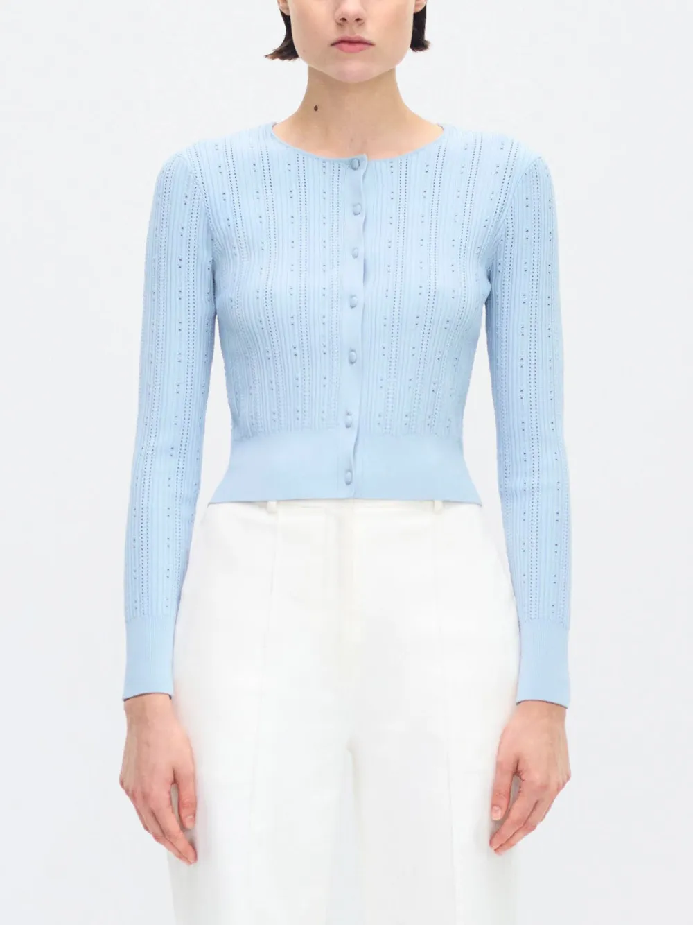 Adam Lippes Faye cardigan - Blauw