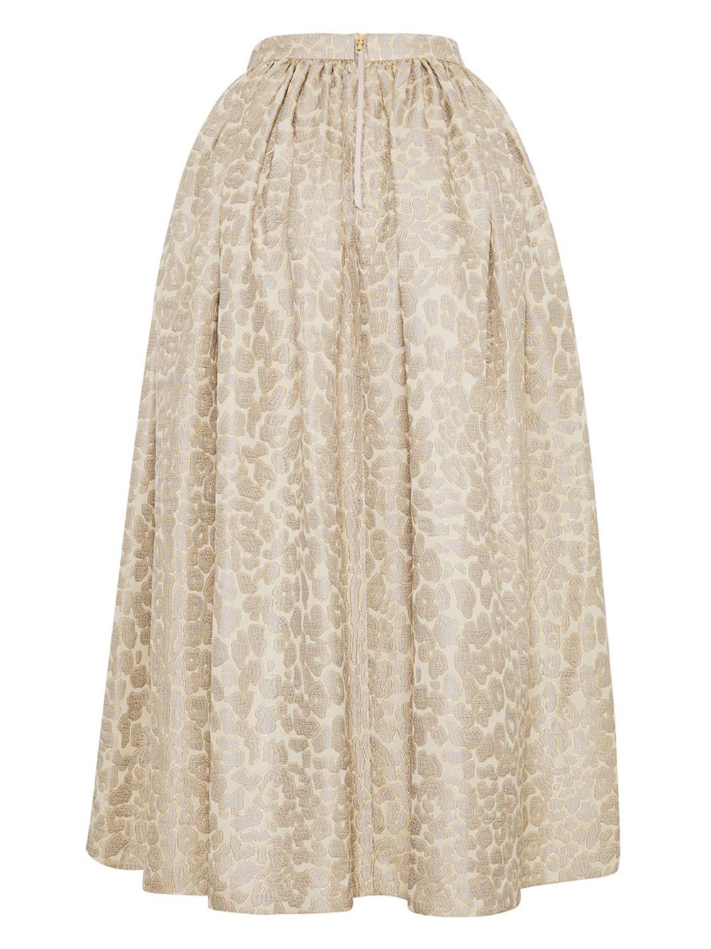 ADAM LIPPES LEOPARD-JACQUARD SKIRT