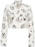 Adam Lippes floral jacket - White