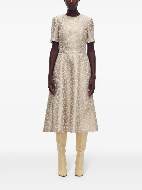 chinese dress ladies embroidered eloise dress  Adam Lippes