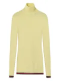 Gucci ribbed-knit turtleneck top - Yellow