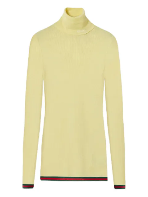 Gucci ribbed-knit turtleneck top