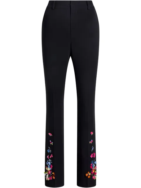 Cinq A Sept pantalones ajustados con bordado floral