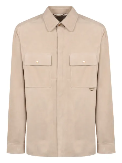 Agnona suede shirt
