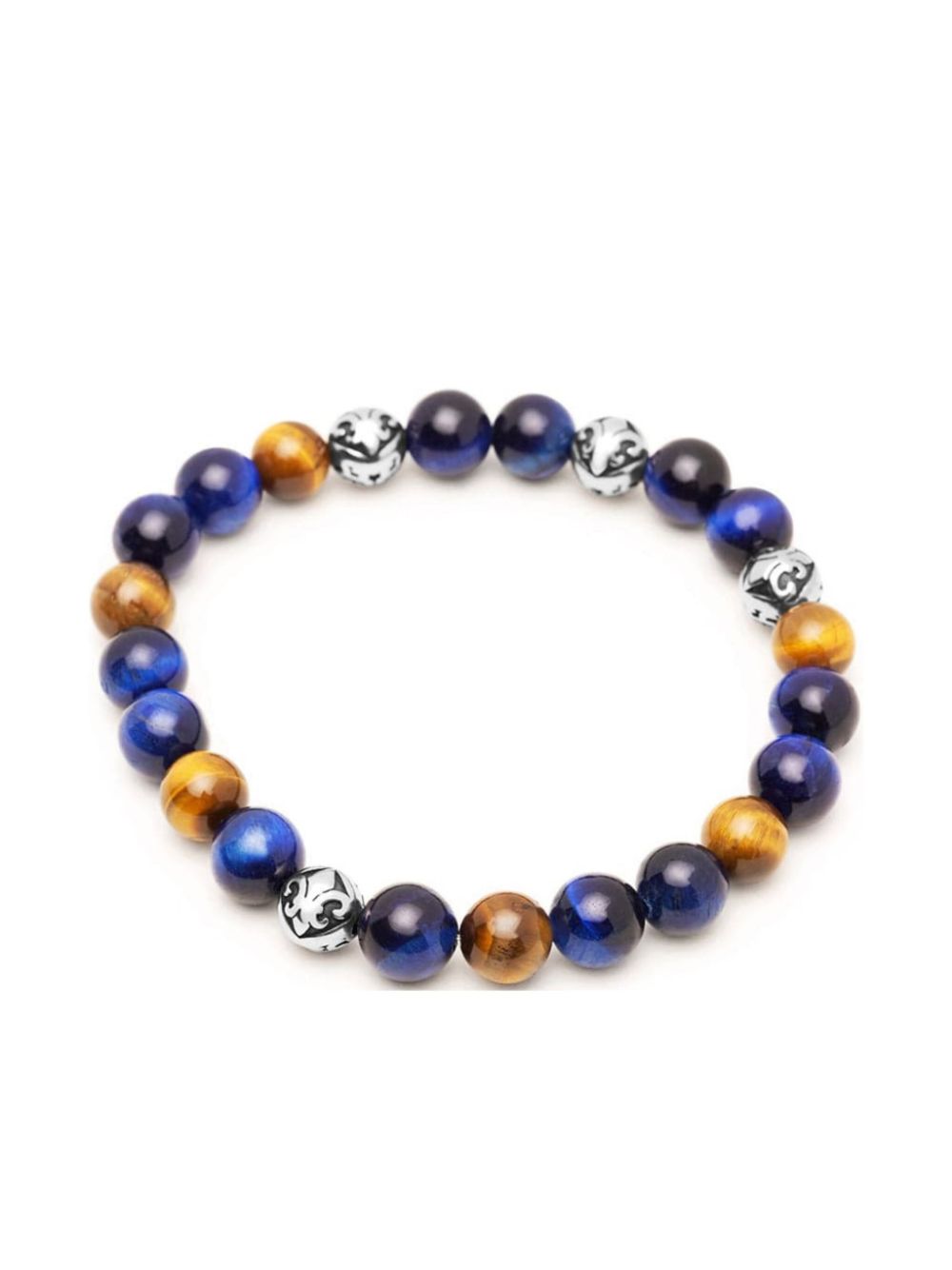 Nialaya Jewelry Gevlochten armband - Blauw