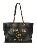 CHANEL Pre-Owned 2021 small Deauville shoulder bag - Black