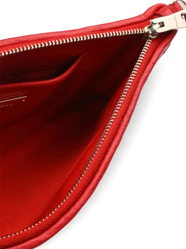 Miu Miu Pre-Owned 2000s Matelassé Crossbody Bag | Red Miu Miu Pre-Owned 2000s Matelassé Crossbody Bag | Red