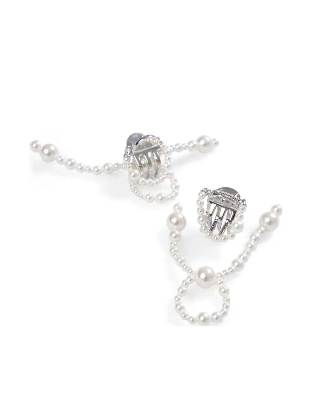 YVMIN aretes con borlas y perla | Image 2