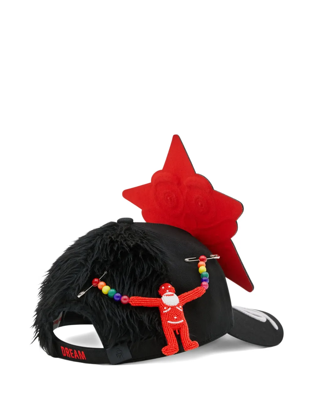 Walter Van Beirendonck W Appliqué-detail Cap In Black