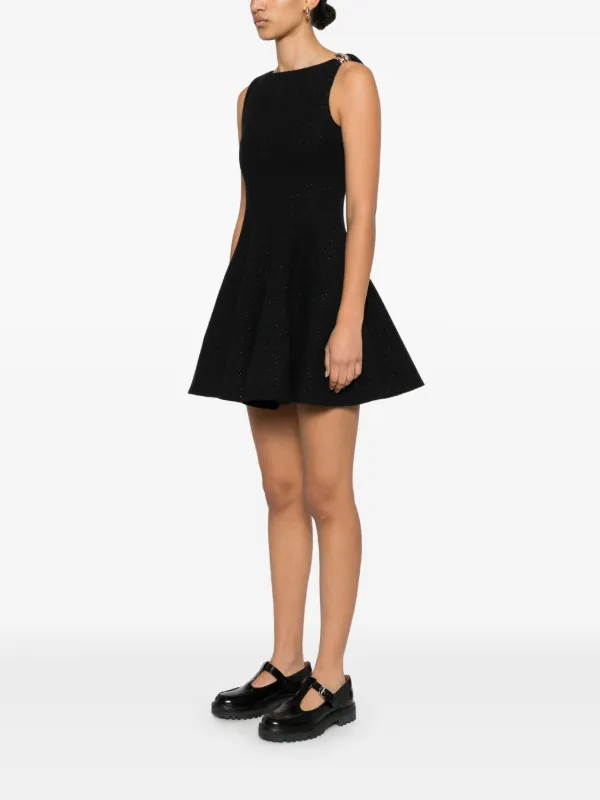 Maje Vestido Corto Con Diseño Acampanado Negro FARFETCH MX