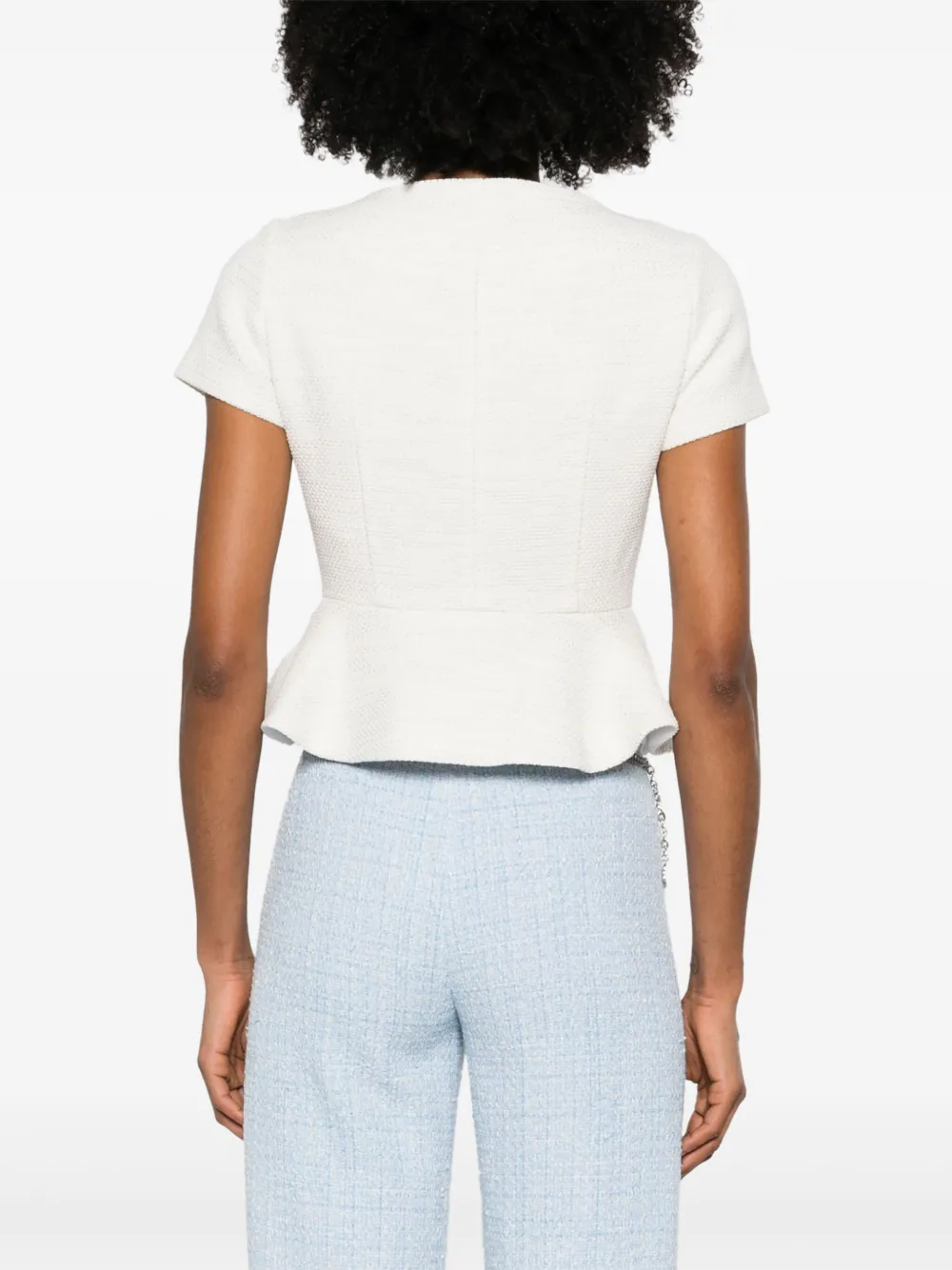 Maje Interwoven-design Top In 白色