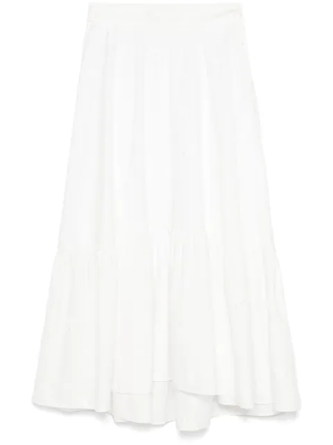 Maje floral-embroidered maxi skirt