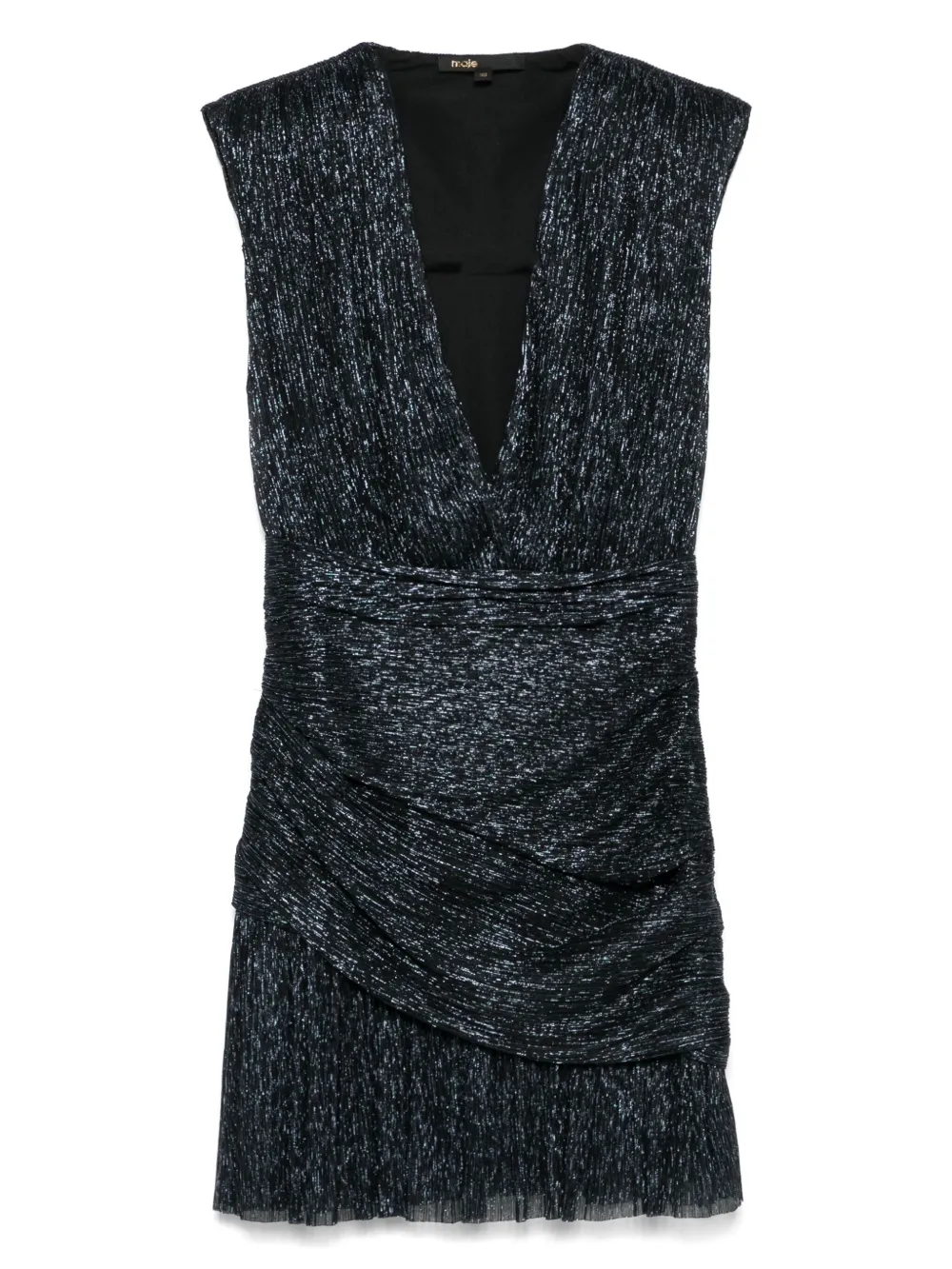 Maje Metallic mini-jurk Blauw