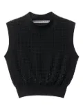 Alexander Wang mesh sleeveless top - Black