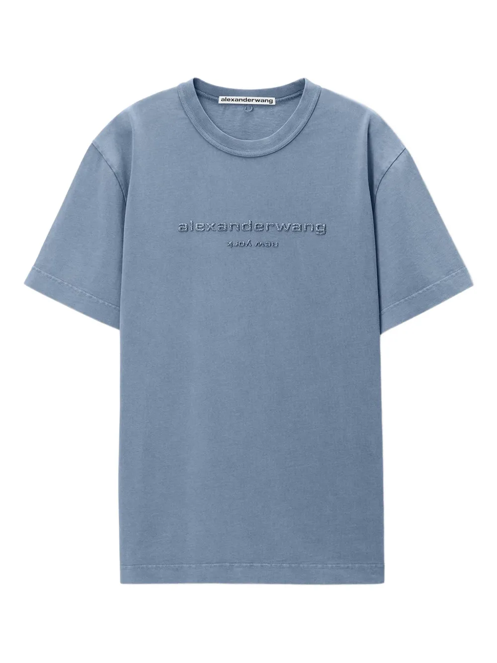 Alexander Wang T-shirt met geborduurd logo Blauw