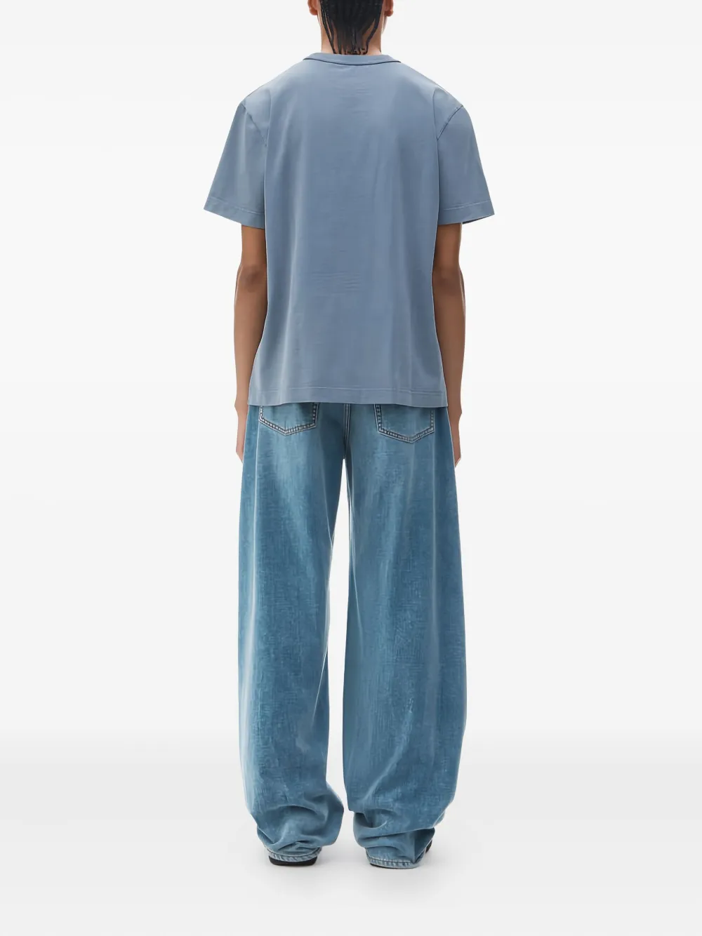 Alexander Wang T-shirt met geborduurd logo Blauw