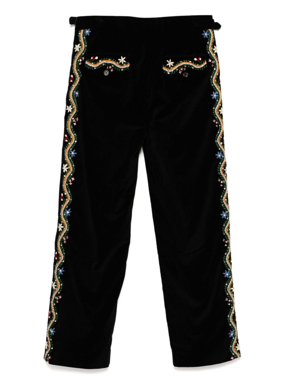 BODE Alpineflower trousers - Zwart