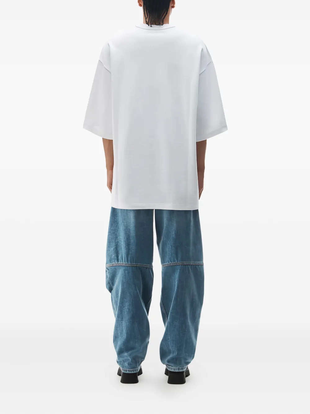 Alexander Wang logo-plaque t-shirt Wit