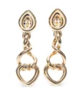 Christian Dior Pre-Owned 1990-2000s drop clip-on earrings - Gold