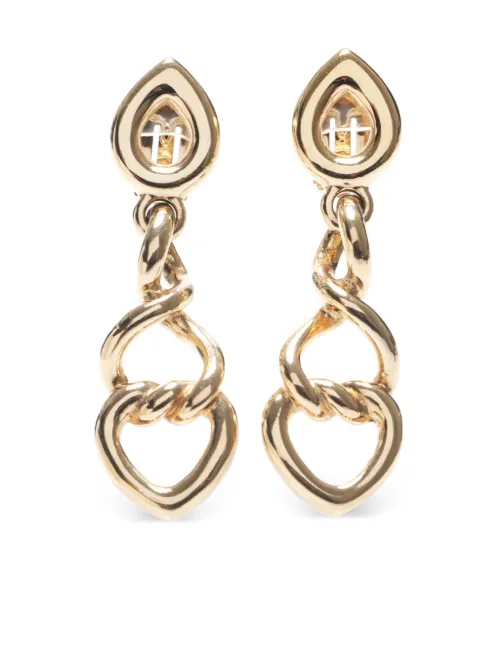 Boucles d'oreilles à fermoir clip (années 1990-2000) - Christian Dior Pre-Owned - Modalova