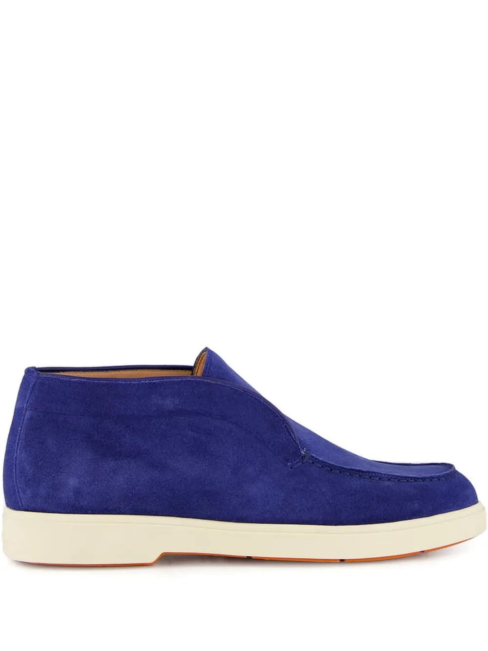 Santoni suede boots Blue