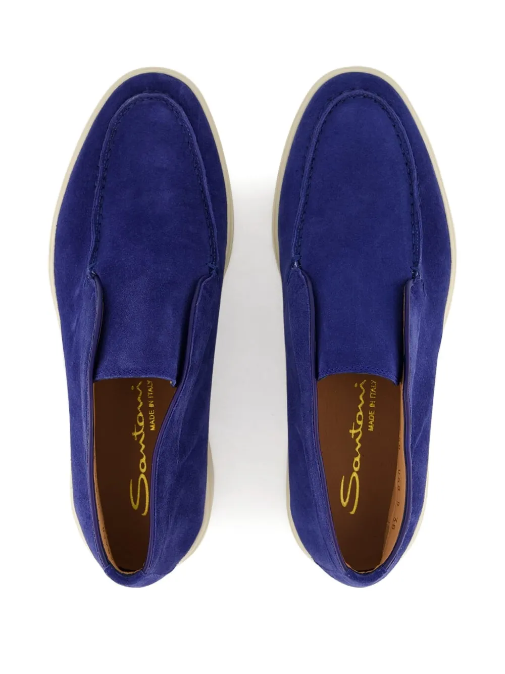 Santoni suede boots Blue