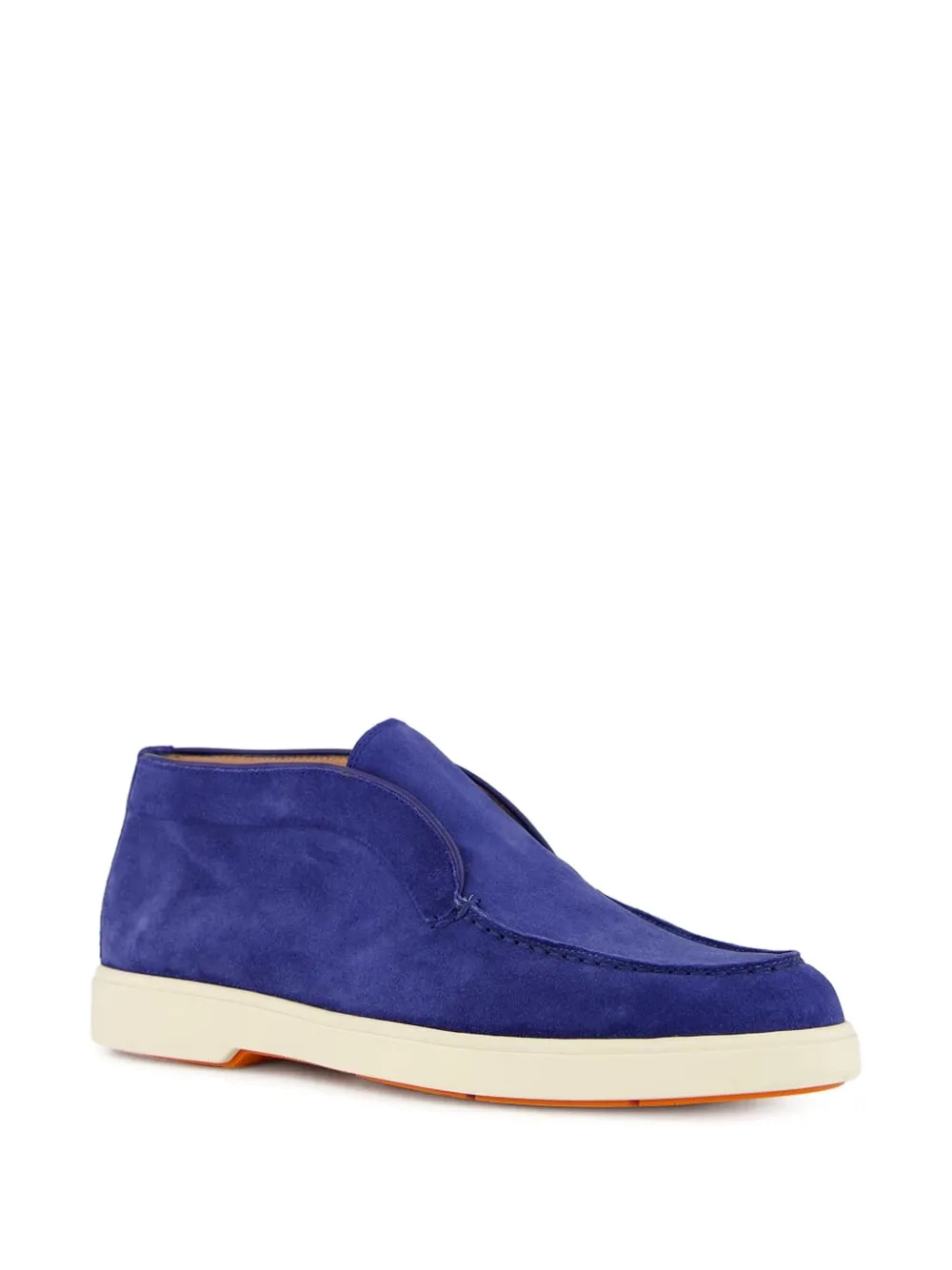 Santoni suede boots Blue
