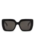 Emmanuelle Khanh Foxy square-frame monogram sunglasses - Black