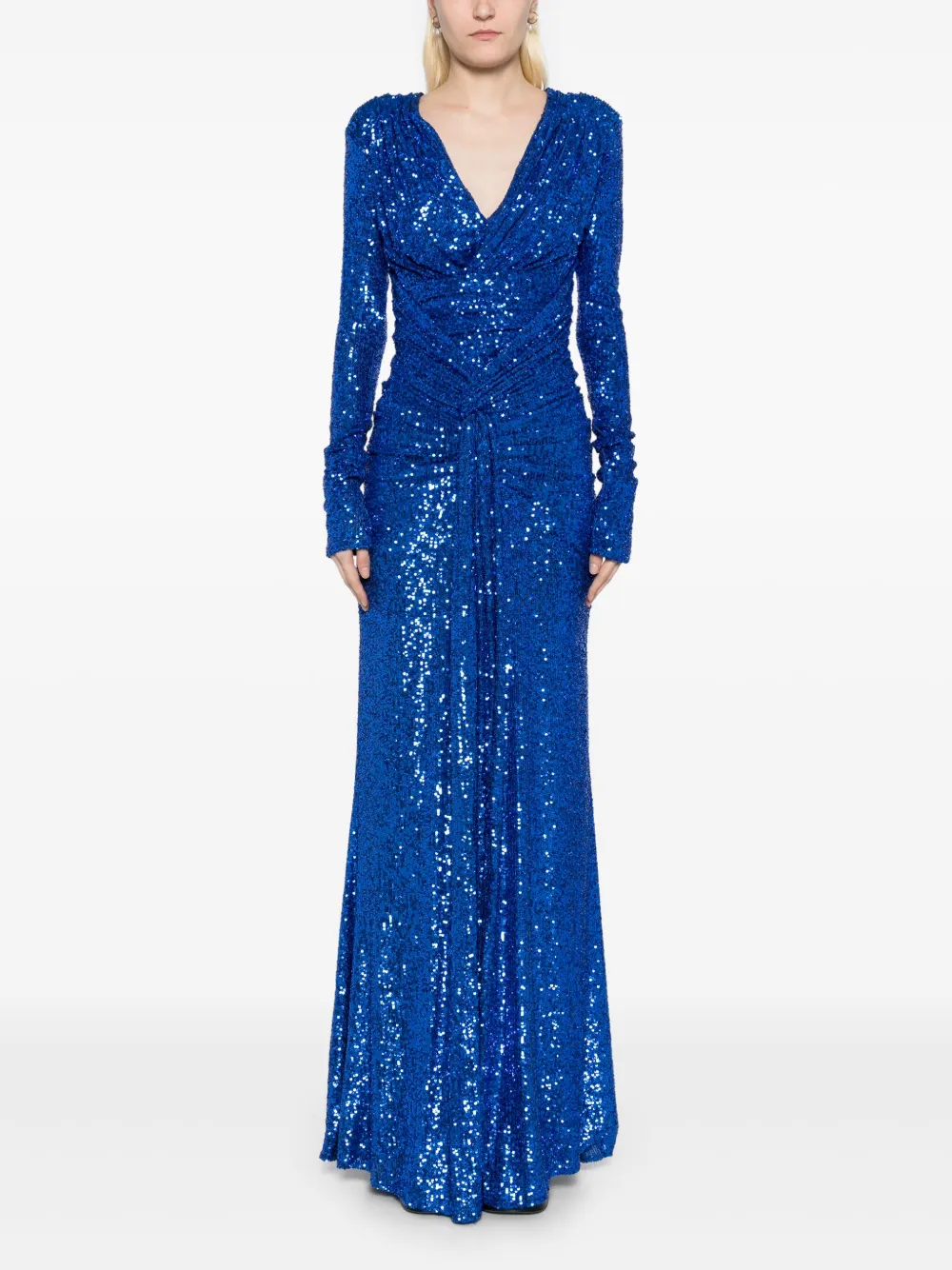 Zeena Zaki sequin dress - Blauw