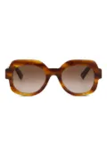 Emmanuelle Khanh square-frame sunglasses - Brown