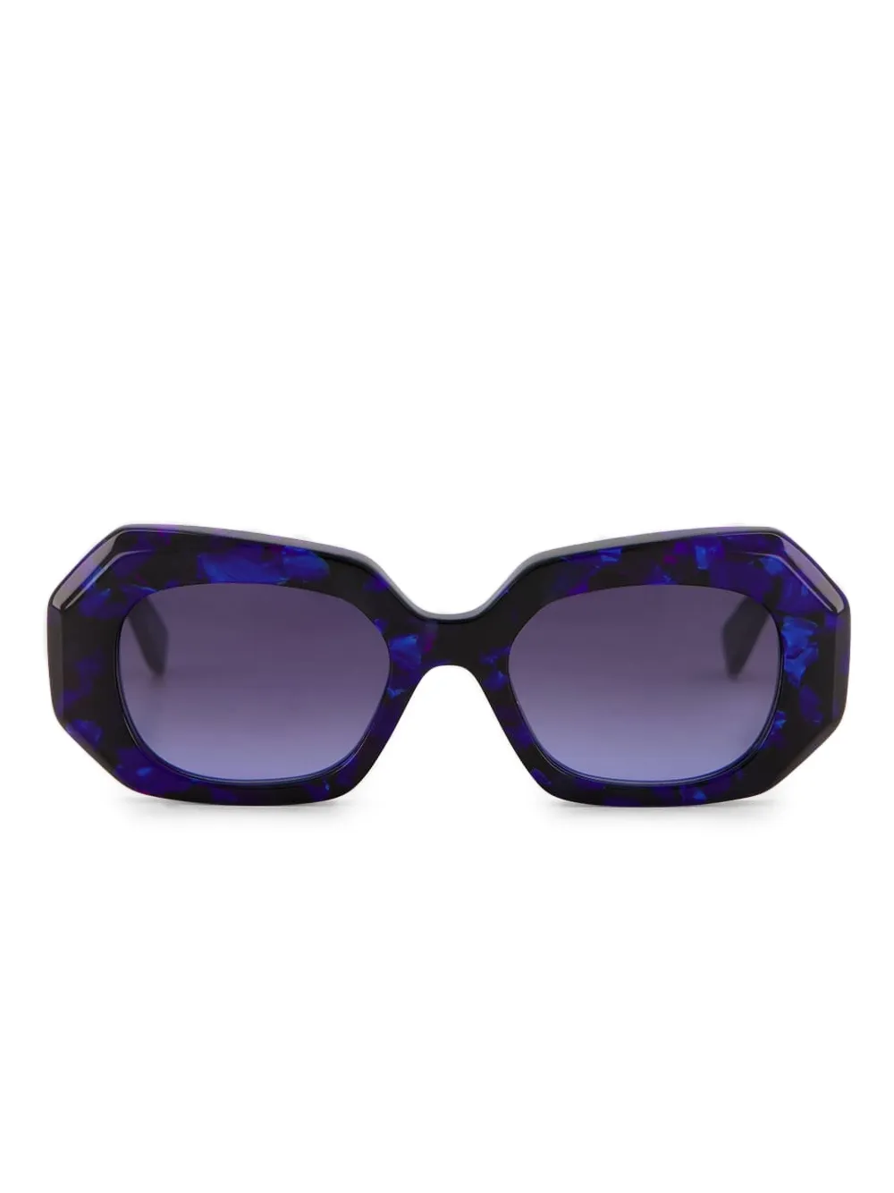 geometric-frame gradient sunglasses