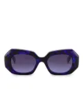Emmanuelle Khanh geometric-frame gradient sunglasses - Blue