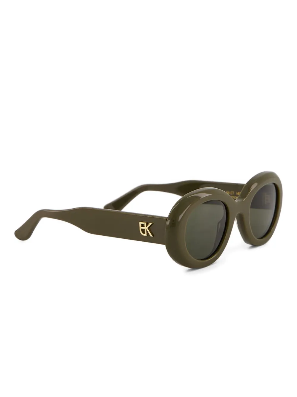 Emmanuelle Khanh oval-frame sunglasses - Groen