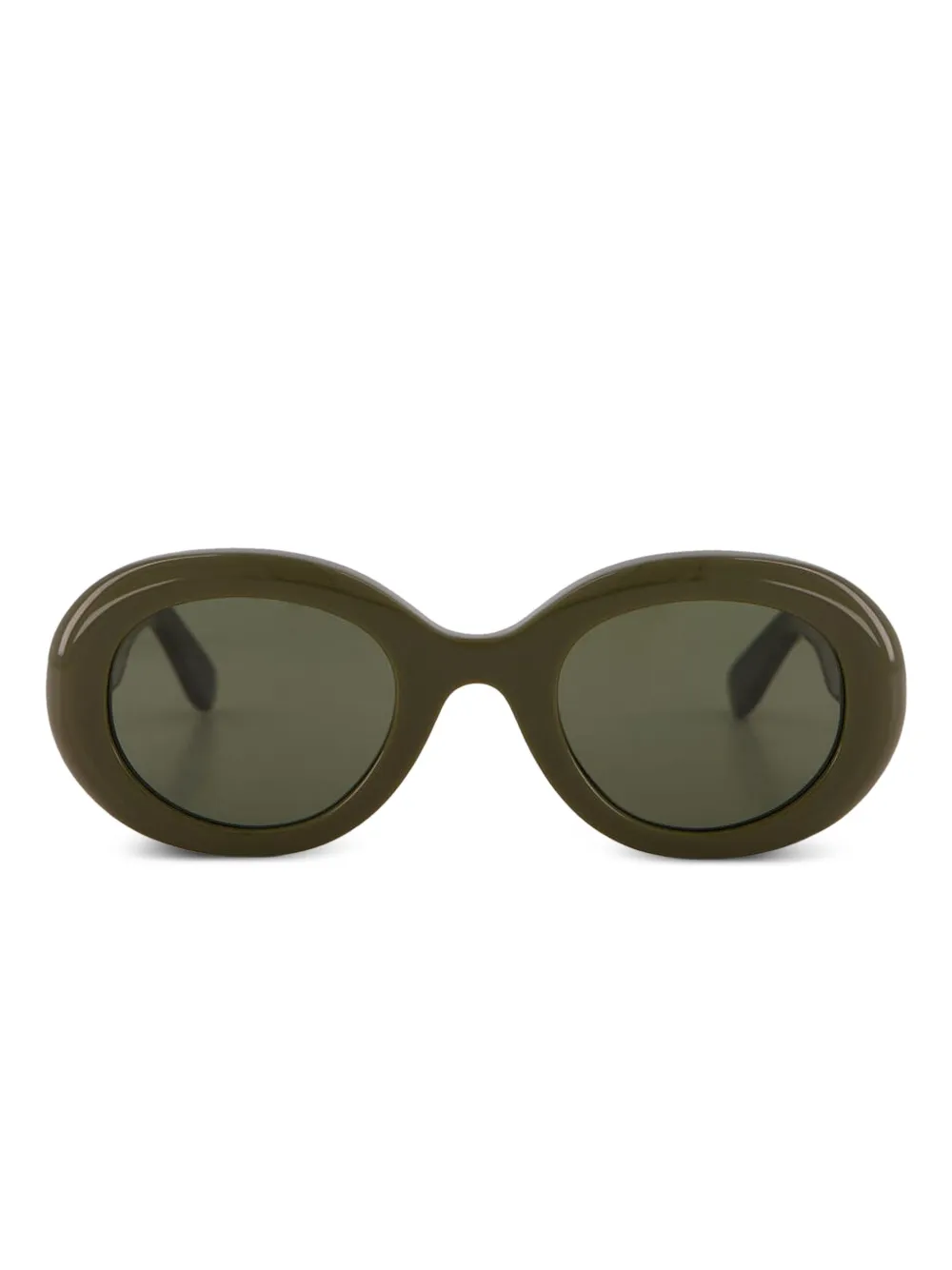 Emmanuelle Khanh Oval-frame Sunglasses In Green