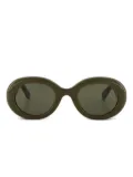 Emmanuelle Khanh oval-frame sunglasses - Green