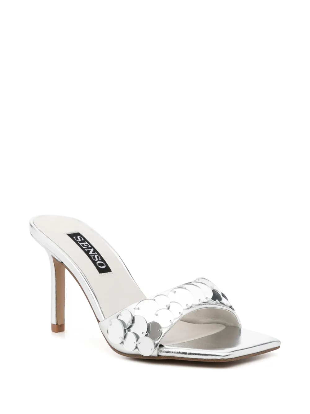 Senso 85 mm Halo sandalen Zilver