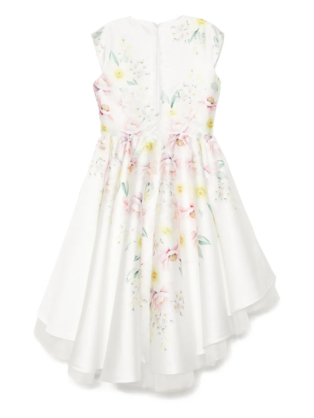 Shop Eirene Printed Dress In 白色