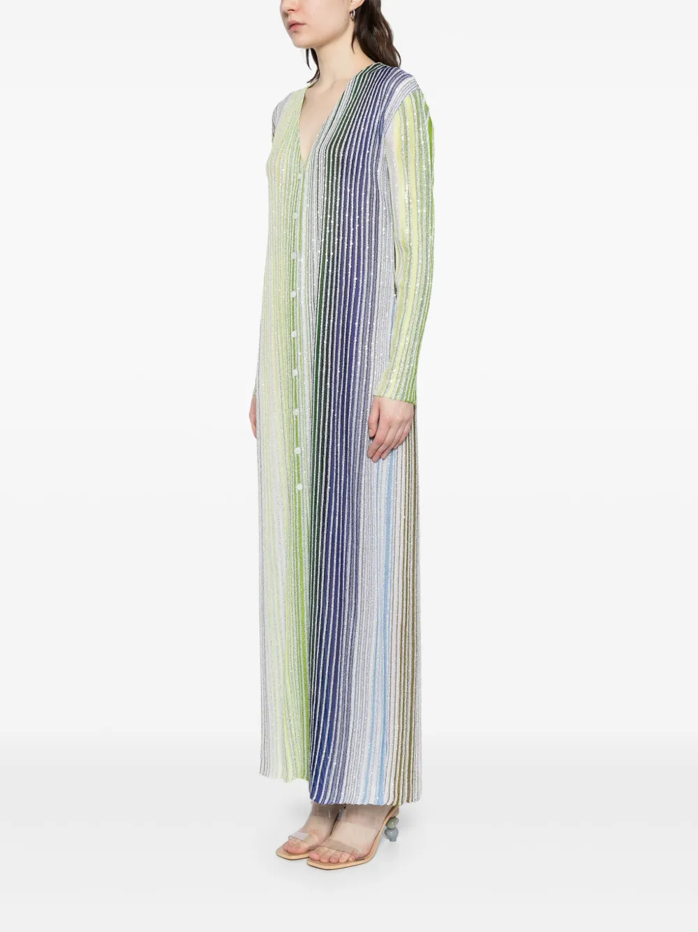 Missoni Lange vestjurk Groen