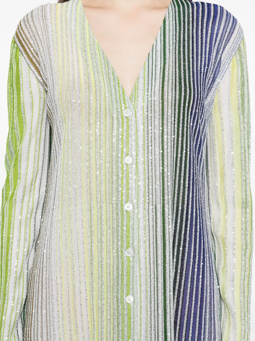Missoni Lange vestjurk Groen