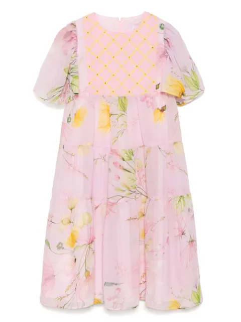 Eirene floral chiffon dress 
