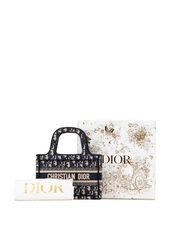 Christian Dior Pre-Owned 2020s オブリーク ブック トート ミニバッグ 