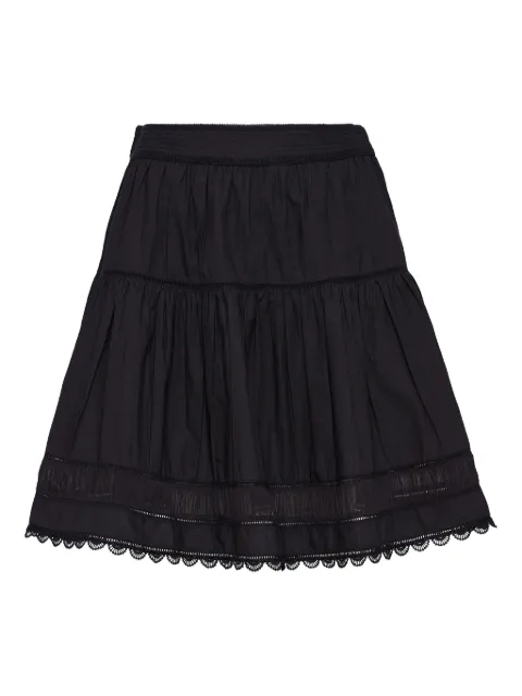 Ulla Johnson Ayla tiered lace-trimmed mini skirt
