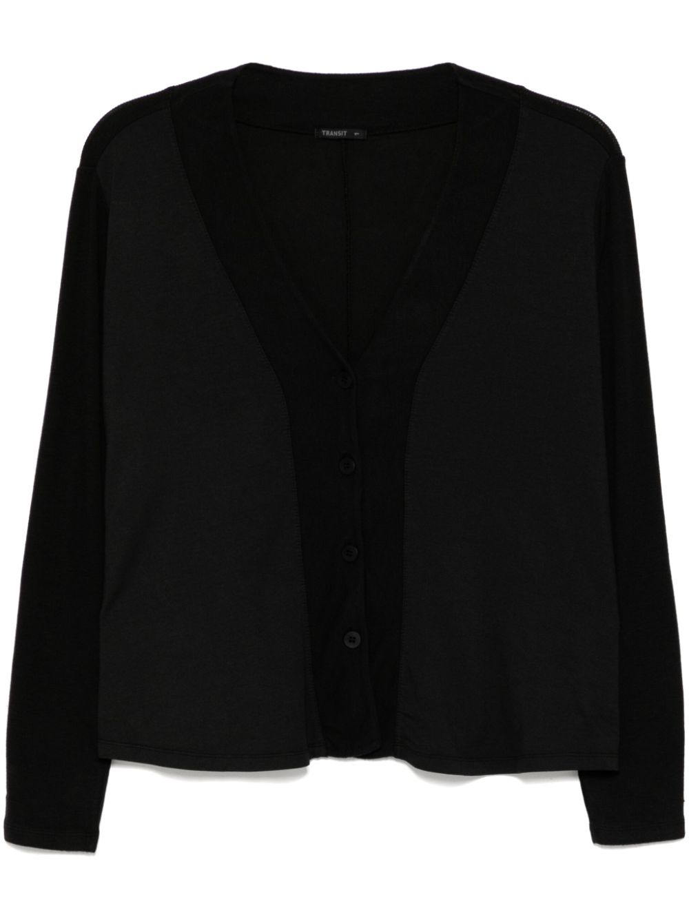 panelled cardigan