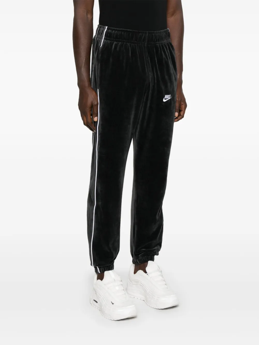 Nike Fluwelen trainingsbroek Zwart