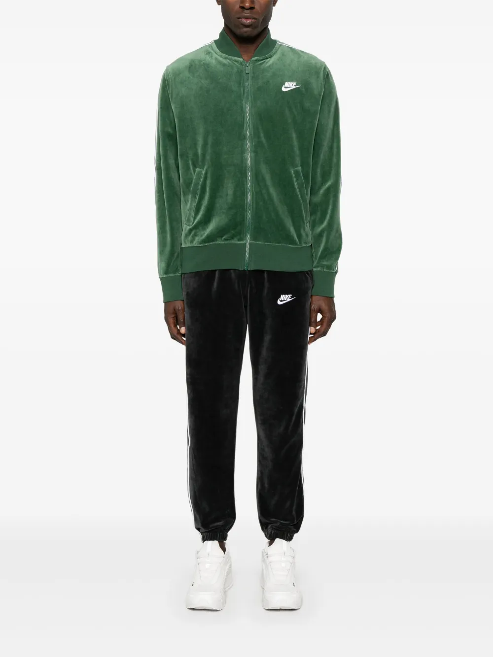 Nike Fluwelen trainingsbroek Zwart