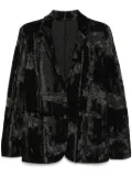 Transit jaquard pattern blazer - Black