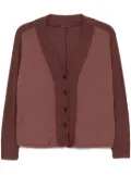 Transit panelled cardigan - Red