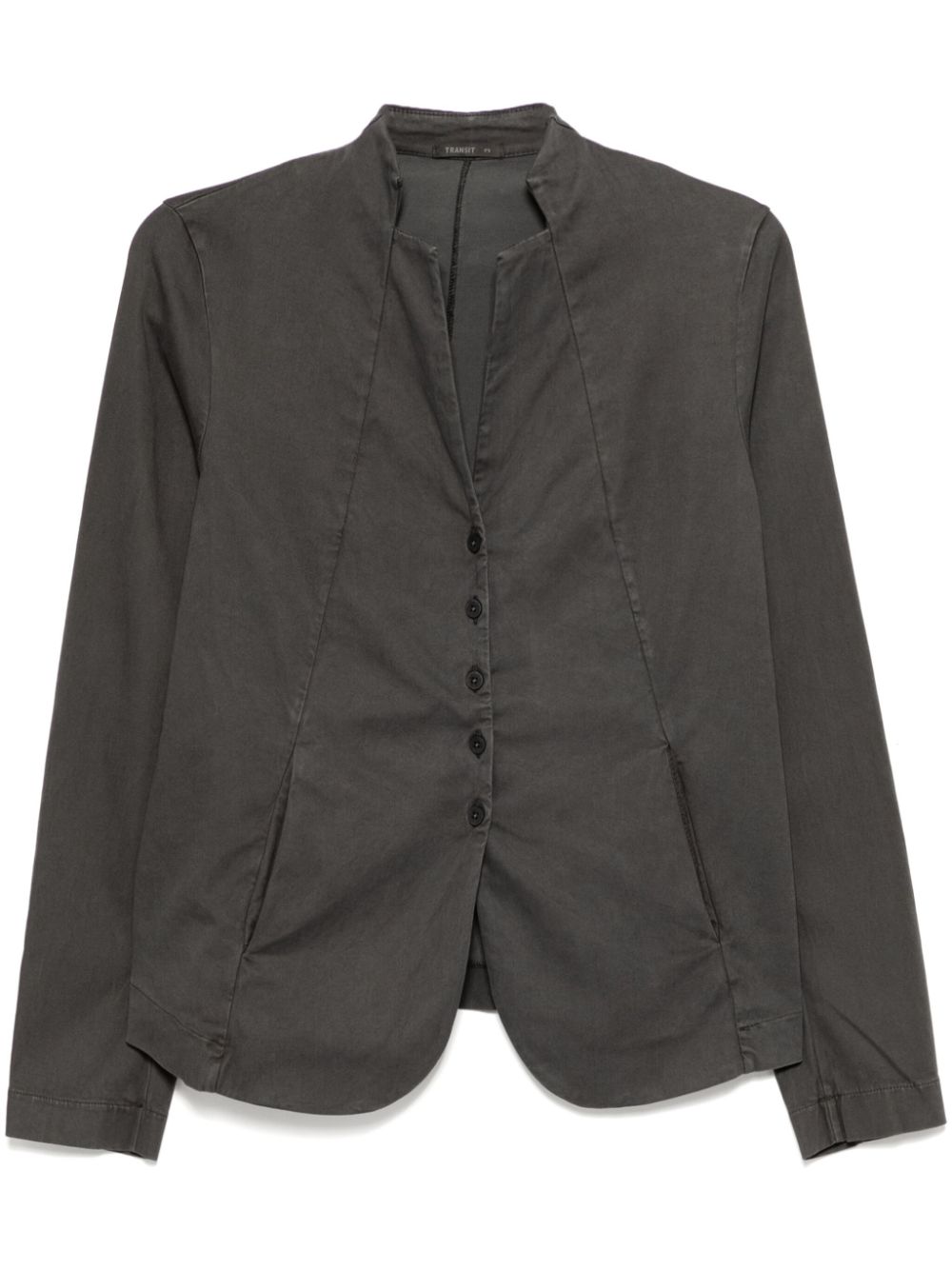 Transit stand collar jacket - Grey