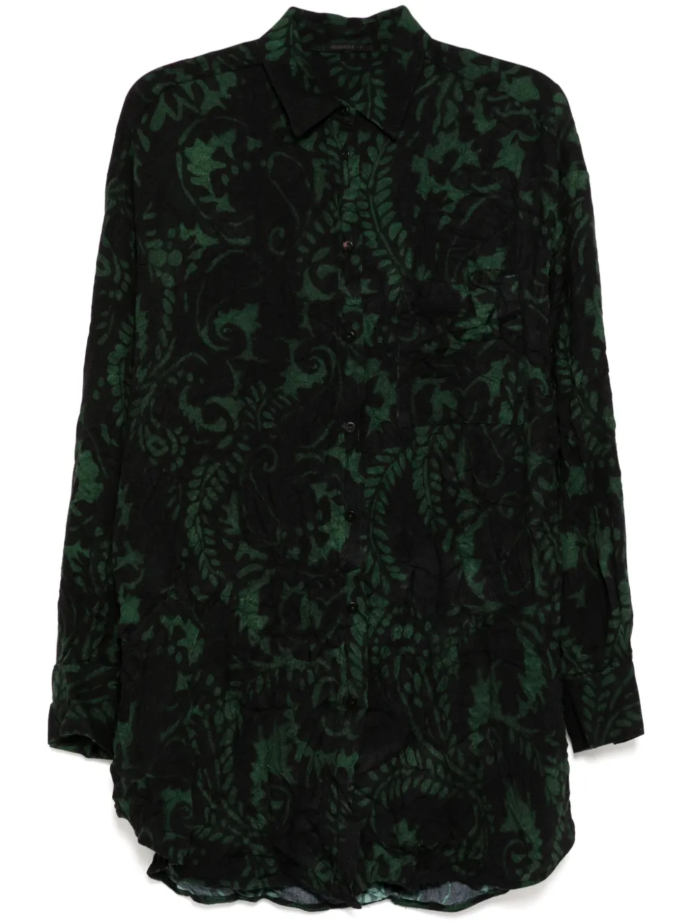 Transit Blouse met gekreukt effect Zwart